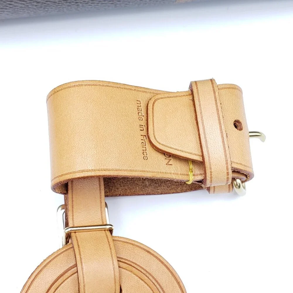 Authentic Louis Vuitton Luggage Nametag and Gold Padlock with Unbranded Keycharm